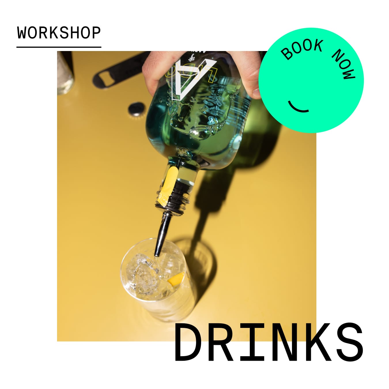 Workshop Bild für Drinks Workshops mit coming soon Button