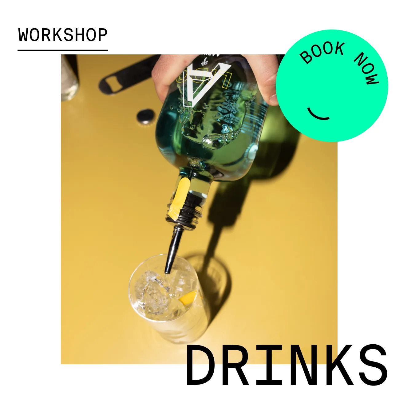 Workshop Bild für Drinks Workshops mit coming soon Button